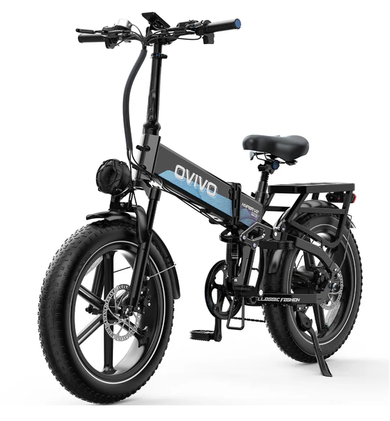OVIVO HYPER V2 PRO | Bicicletta Elettrica Pieghevole | Versatile | Motore BAFANG 250W | 48V 20Ah | Freni Idraulici | 25km/h | Autonomia 130Km| GARANZIA ITALIANA